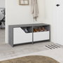 Hanah Home Zapatero Nexus Gris y Blanco